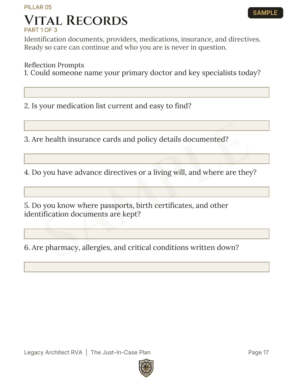 Vital Records identification and provider details